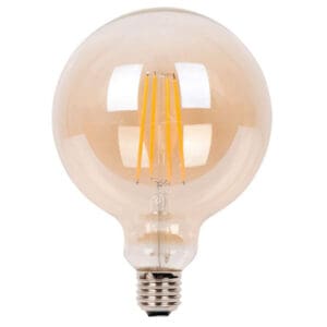 lampa-led-filament-E27-G125-8W-700lm-dimmable-amber-gyali-v-tac