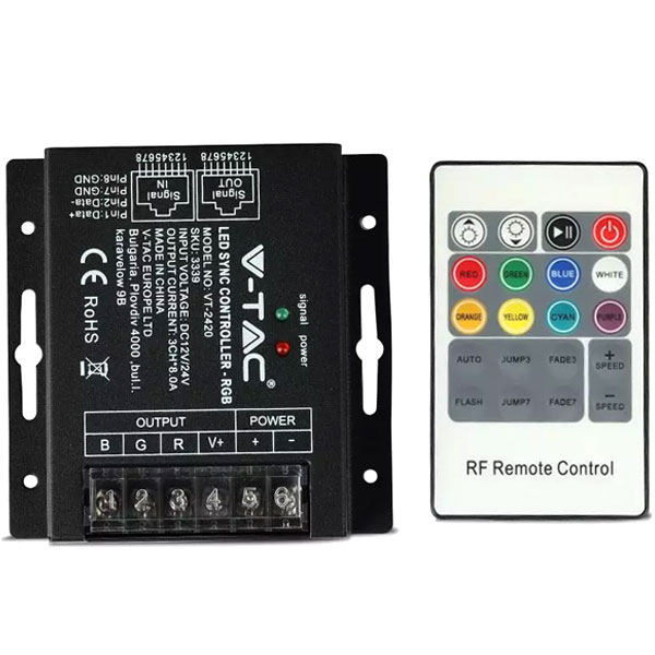 controller-RGB-tainia-RF-control-SYNC-UTP-kalwdio-v-tac