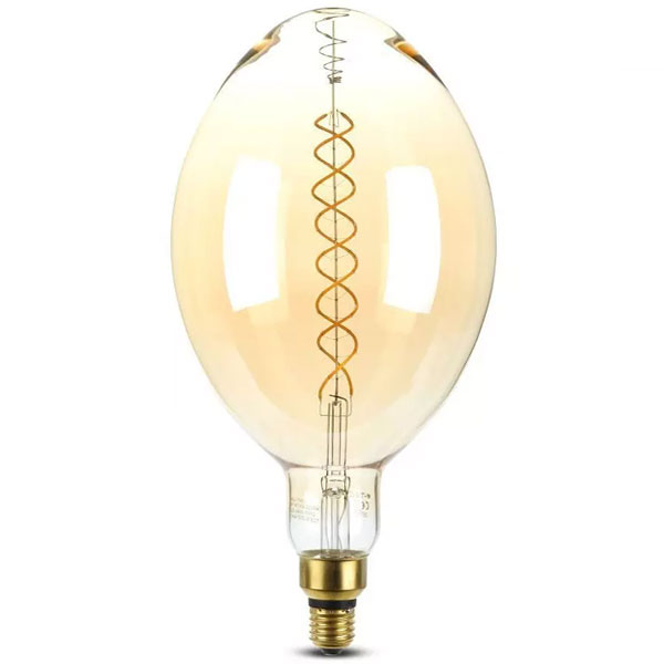 lampa-led-filament-E27-VF180-8W-500lm-me-diplo-speiroma-dimmable-amber-gyali-v-tac