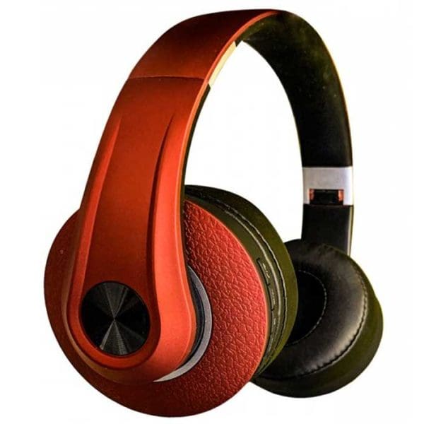 Ρυθμιζόμενα Ακουστικά Κεφαλής Ασύρματα με Bluetooth 500mAh Κόκκινα