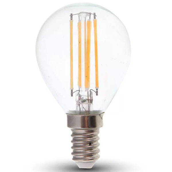 lampa-led-filament-E14-P45-6W-800lm-130lm-W-diafano-gyali-V-TAC