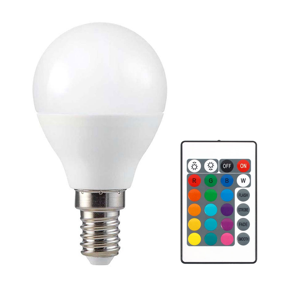 lampa-led-E14-P45-smd-4.8W-470lm-me-xeiristhrio-RF-24-plhktron-RGB-Zesto-leuko-Dimmable-3029-V-TAC
