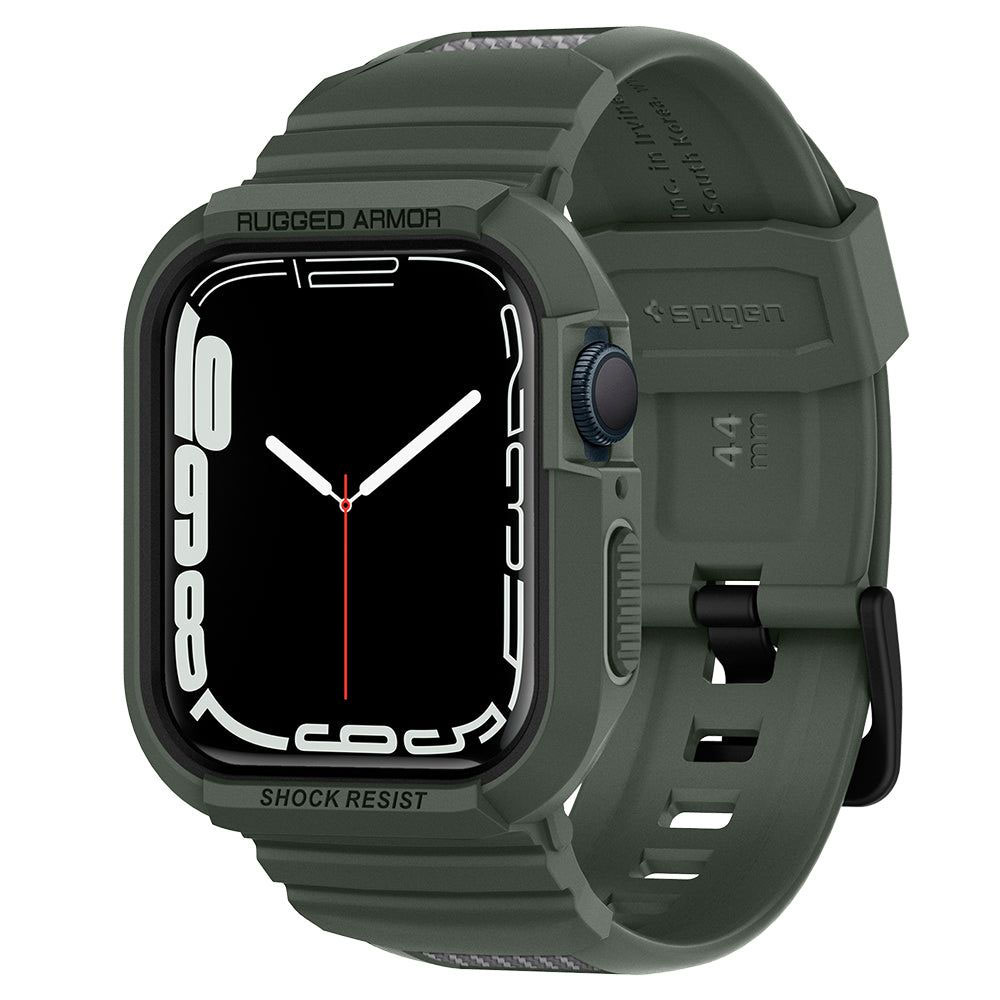 Rugged Armor Pro Θήκη για Apple Watch (44mm/45mm) Χακί 8809640254222 SPIGEN