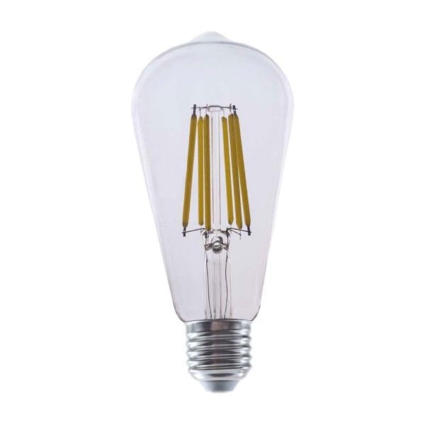 Λαμπα LED Filament E27 ST64 4W 230V 840lm 300° Διάφανο Γυαλί IP20 2696-2697 V-TAC