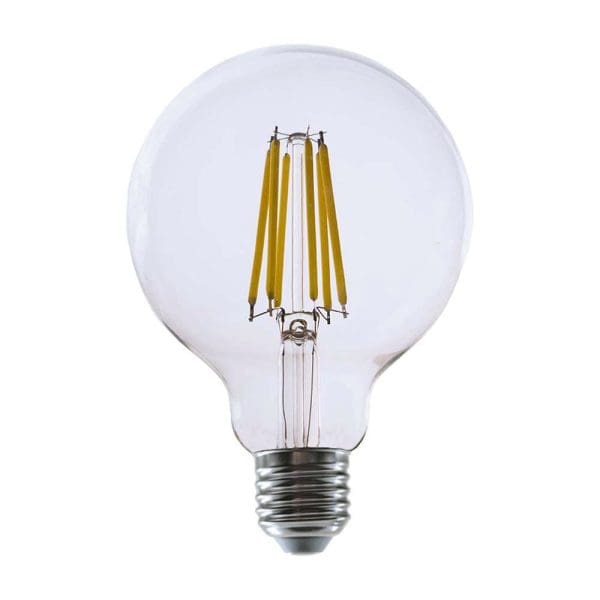 Λαμπα LED Filament E27 G95 4W 230V 840lm 300° Διάφανο Γυαλί IP20 2994-2995 V-TAC