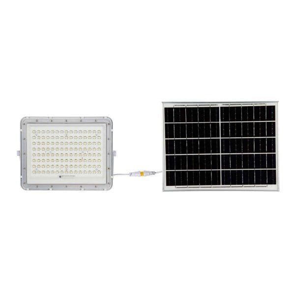 Ηλιακός Προβολέας LED 20W IP65 με Χειριστήριο & Ένδειξη Μπαταρίας V-TAC