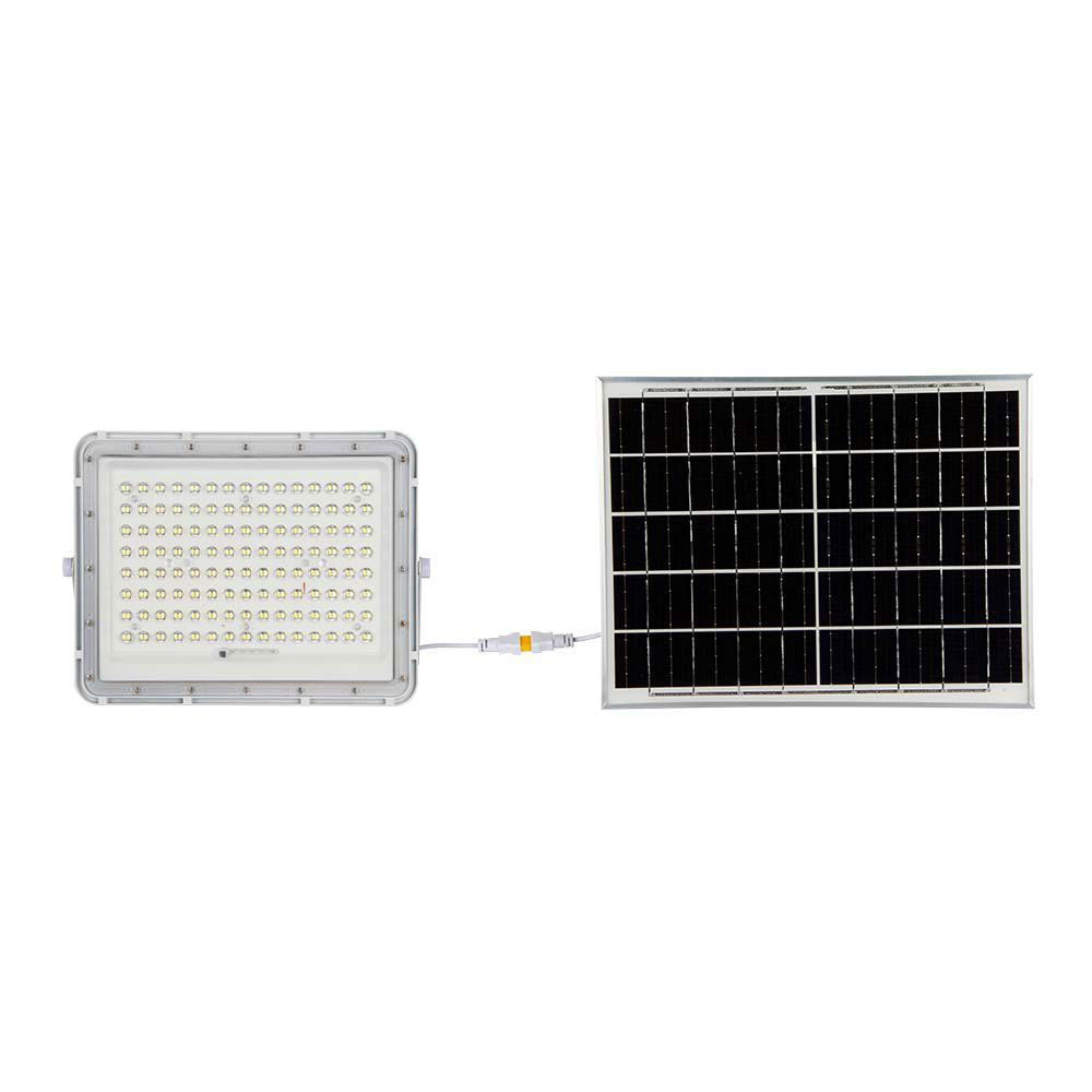 Ηλιακός Προβολέας LED 20W IP65 με Χειριστήριο & Ένδειξη Μπαταρίας V-TAC