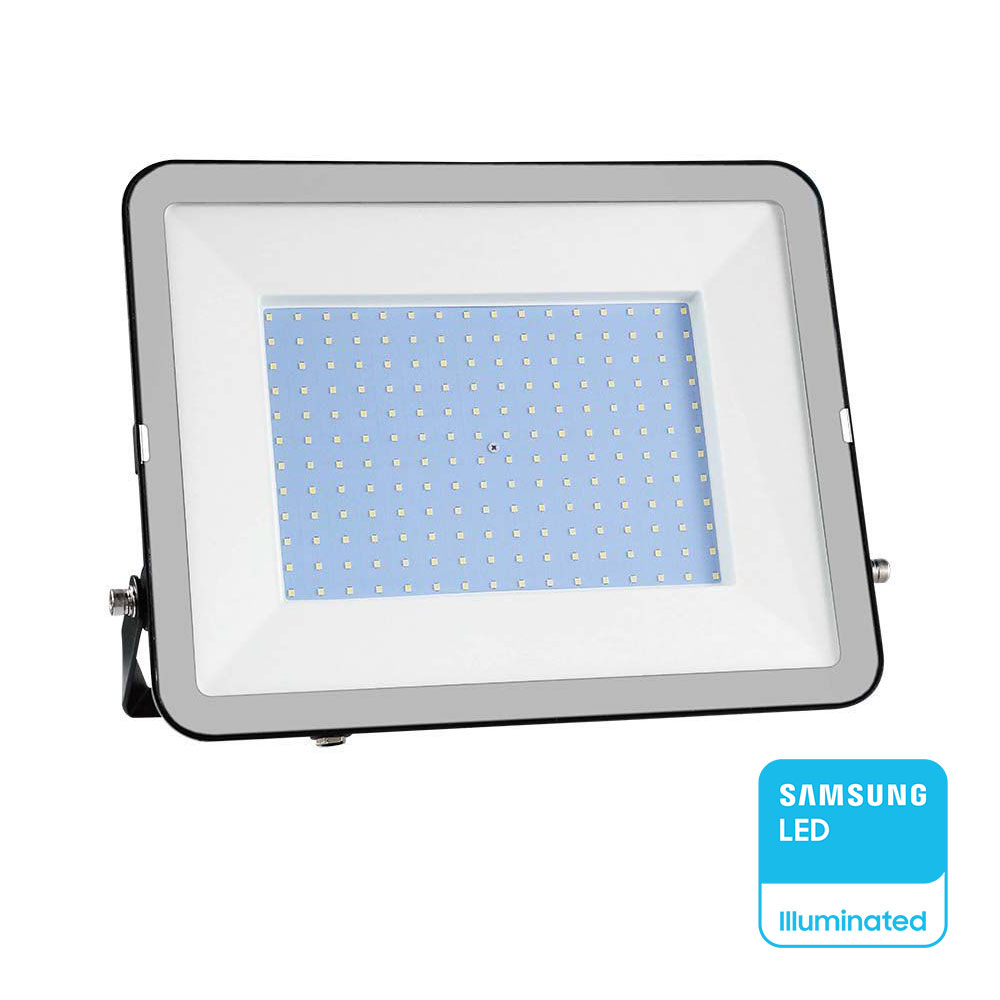 Προβολέας LED SMD 200W 115° IP65 Samsung Chip PRO-SERIES Μαύρο Σώμα Γκρι Γυαλί V-TAC